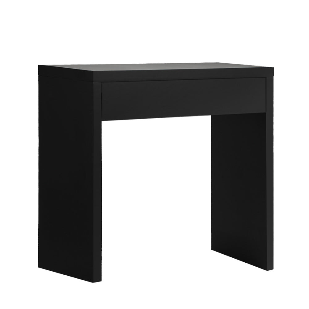 Console Table with Drawer Black/White