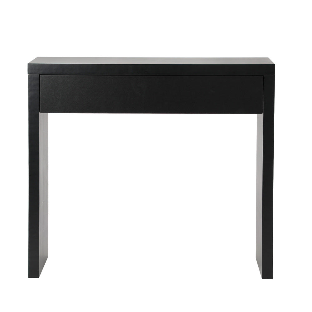 Console Table with Drawer Black/White