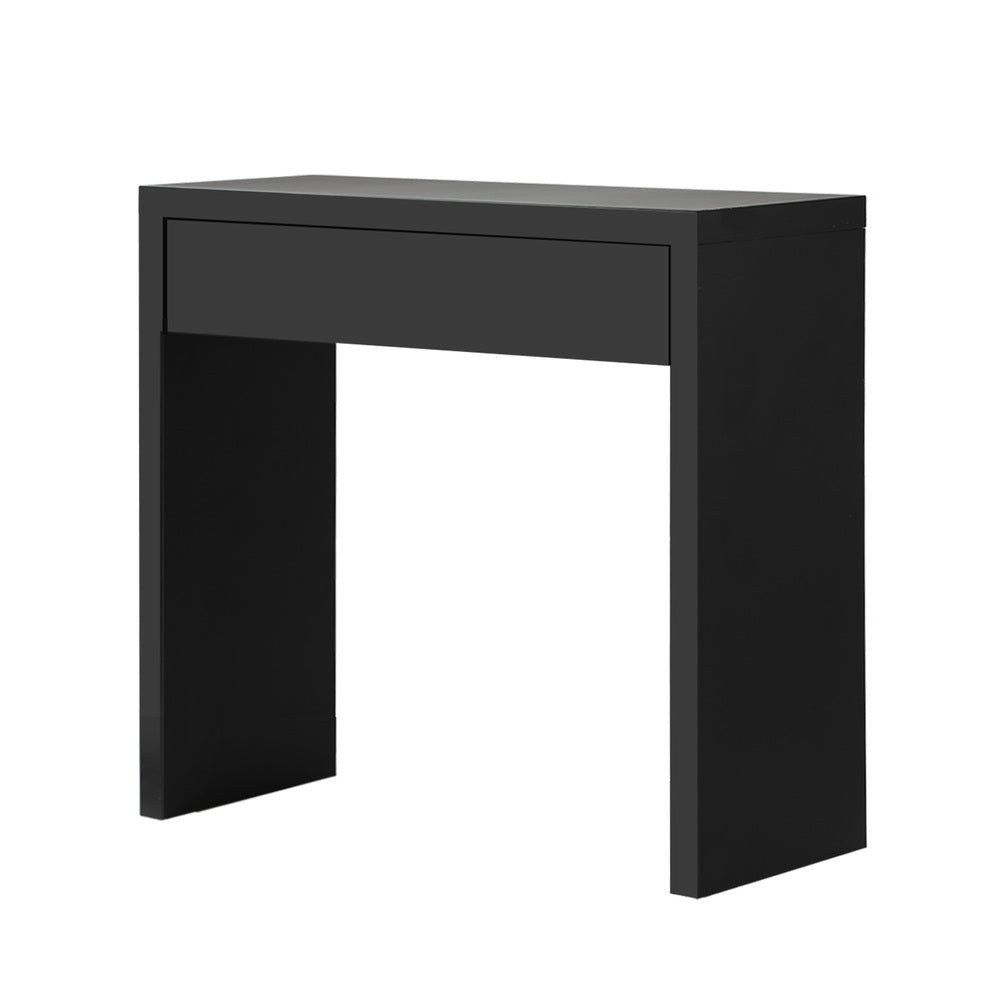 Console Table with Drawer Black/White