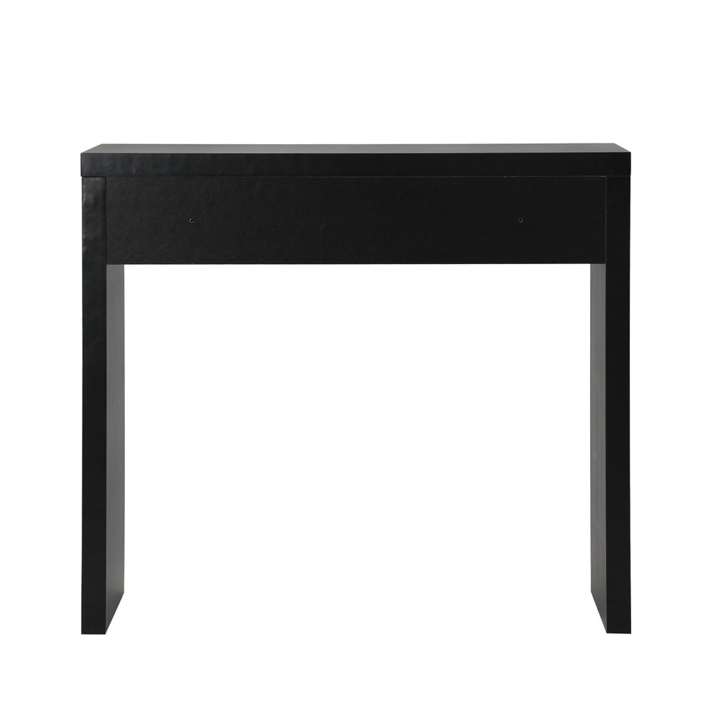 Console Table with Drawer Black/White