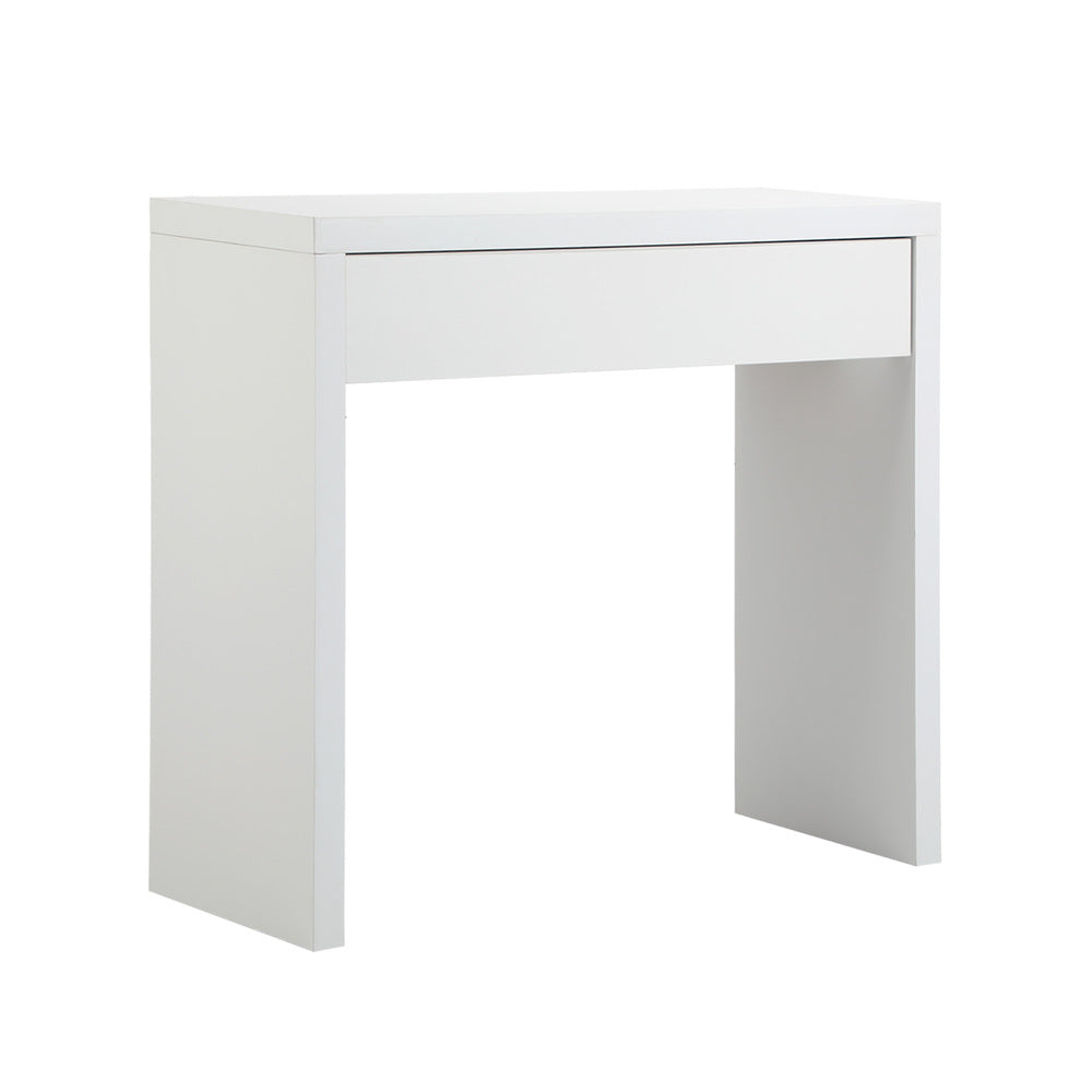 Console Table with Drawer Black/White