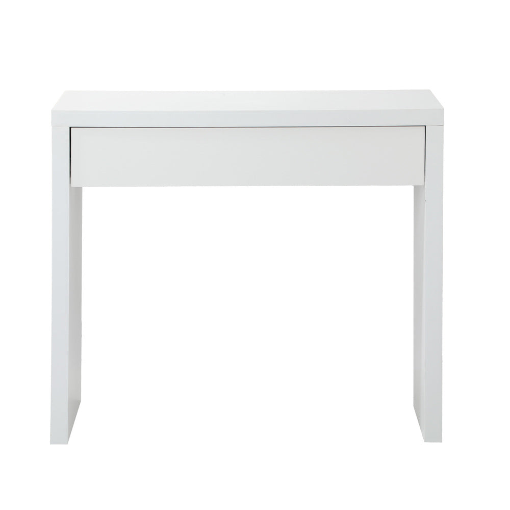 Console Table with Drawer Black/White