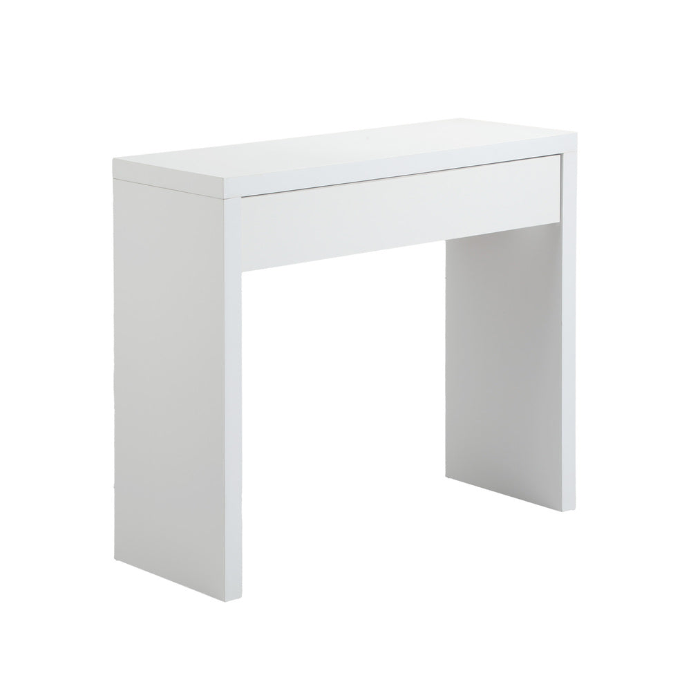 Console Table with Drawer Black/White