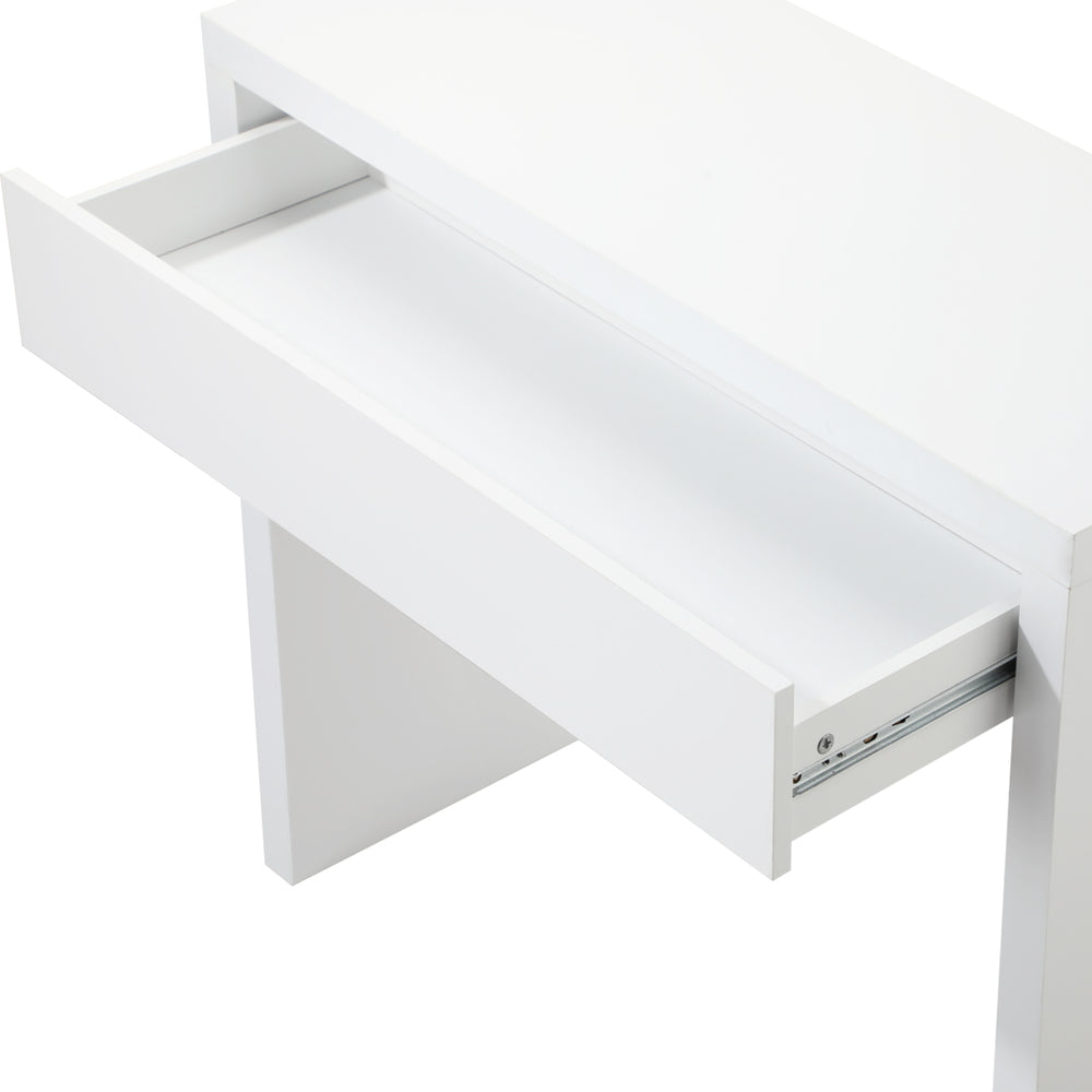 Console Table with Drawer Black/White