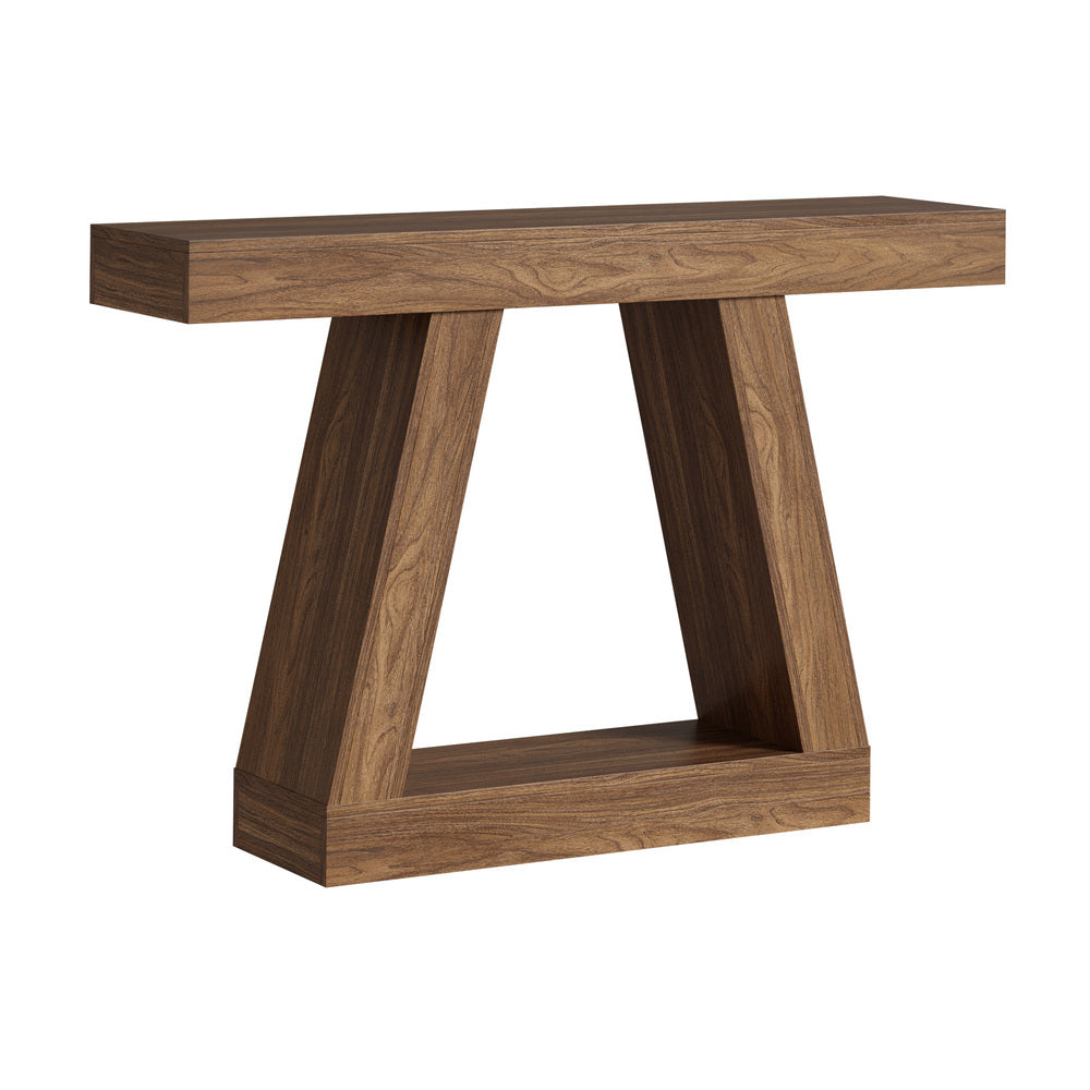 Walnut Console Table Hallway Display Shelf | Simpledeals