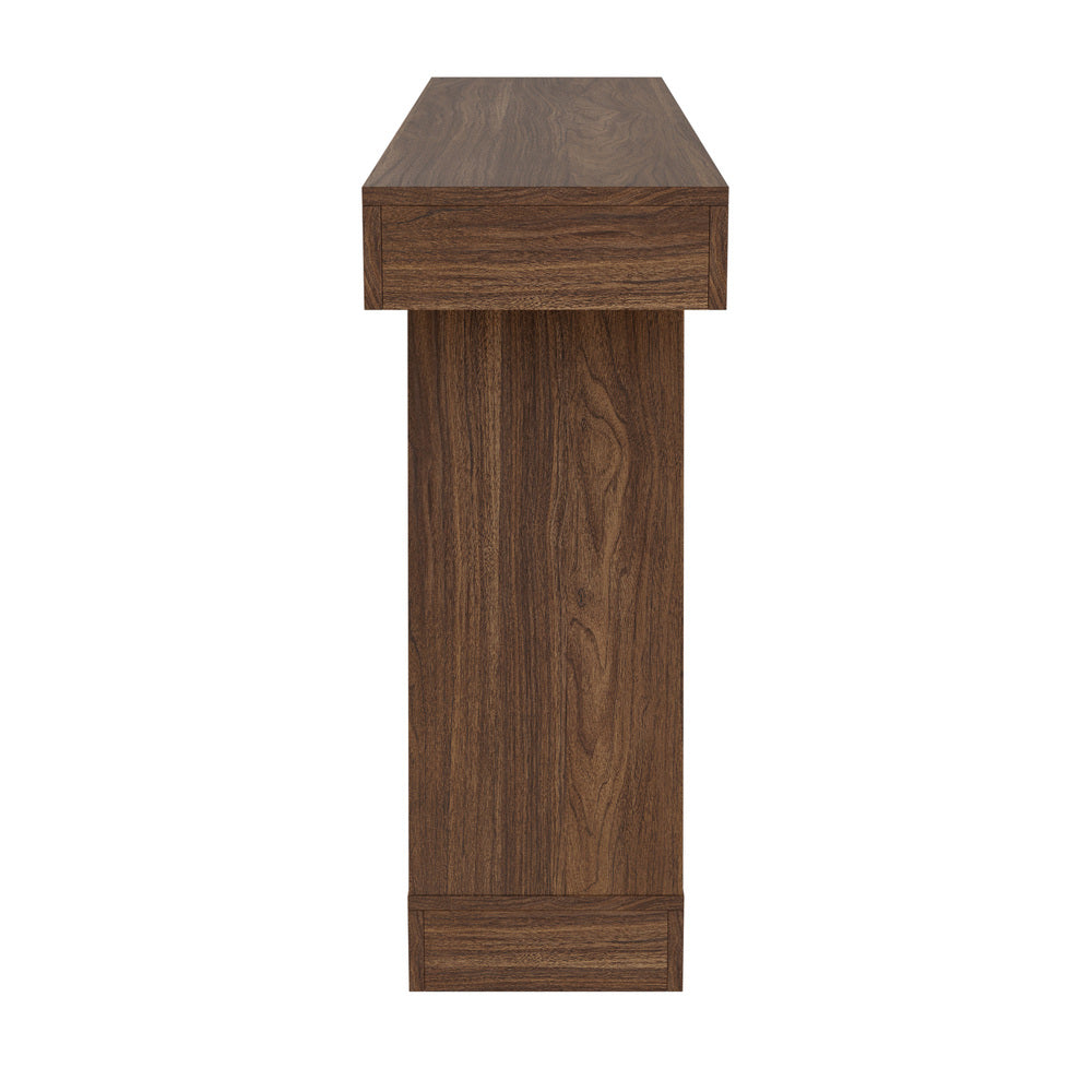 Walnut Console Table Hallway Display Shelf | Simpledeals