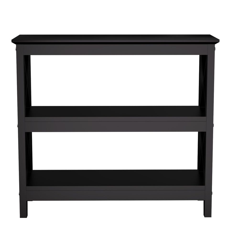 3-Tier Console Table X-Design Wooden Black