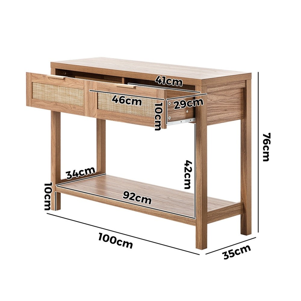 7 Drawer Tallboy Dresser Bedroom Storage Cabinet Natural Wood