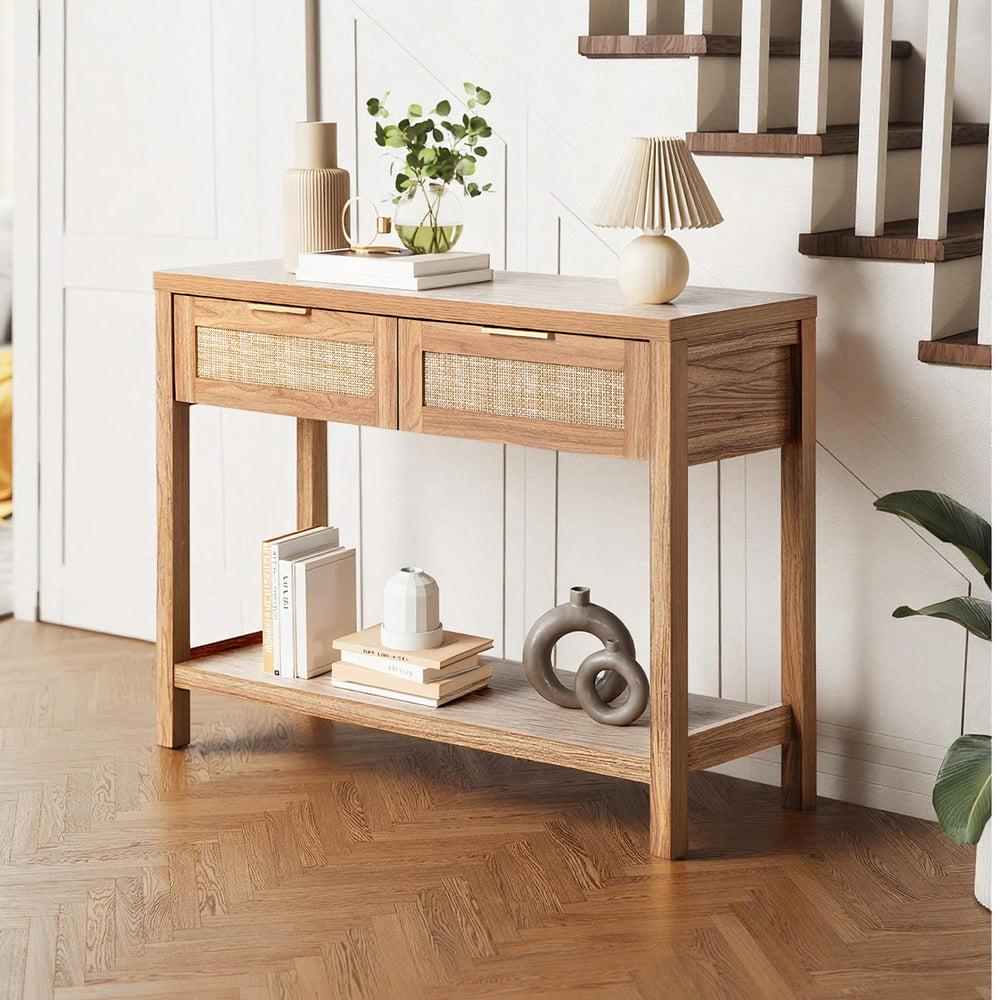 7 Drawer Tallboy Dresser Bedroom Storage Cabinet Natural Wood