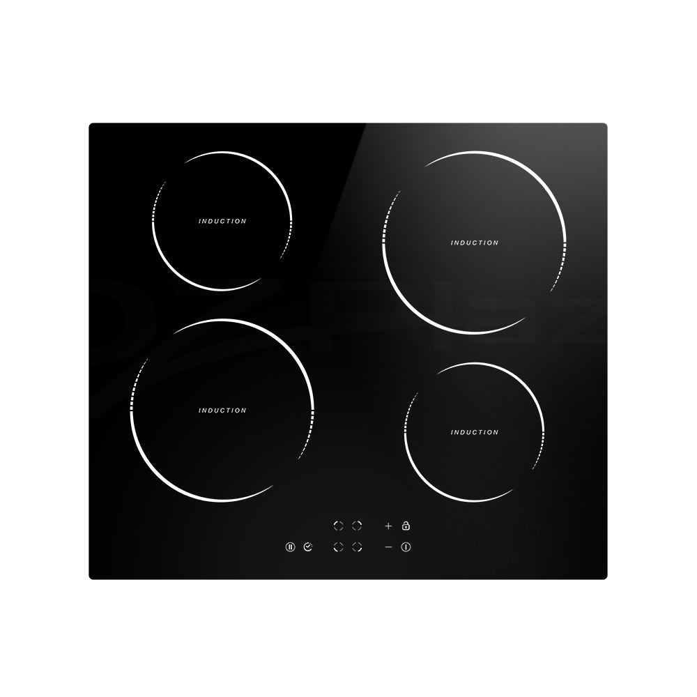Electric Induction Cooktop 60cm Ceramic Glass 4 Zones Top Cooker