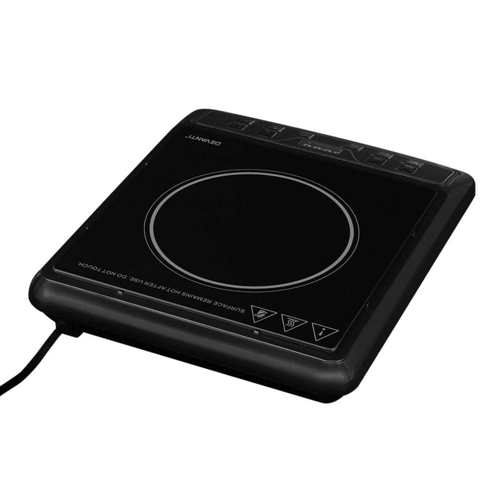 Portable Induction Cooktop 30cm Single Burner Electric Cooker 2000W Black