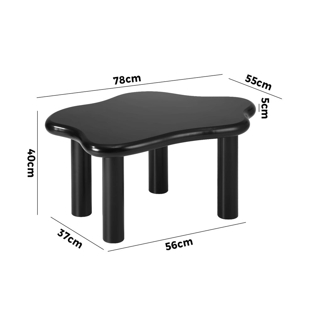 Coffee Table Side Tables Black Irregular