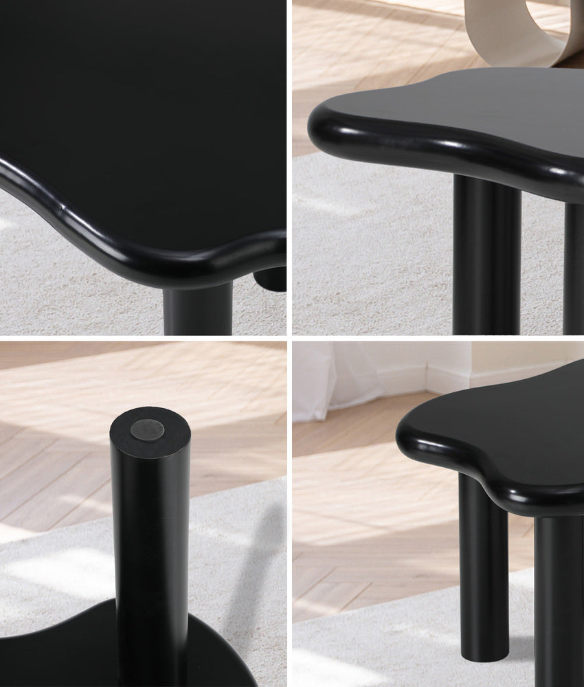 Coffee Table Side Tables Black Irregular