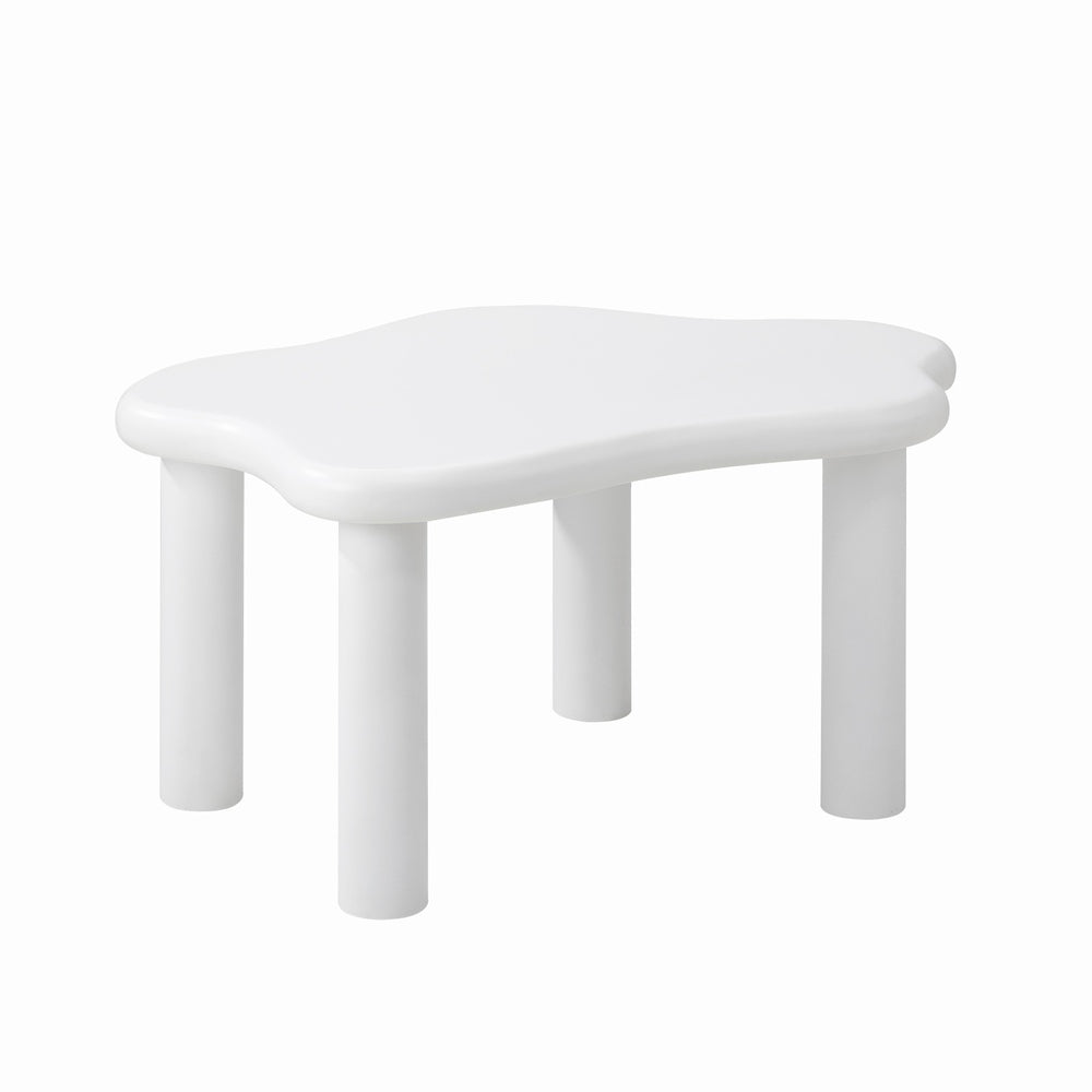 Coffee Table Side Tables Living Room White Irregular