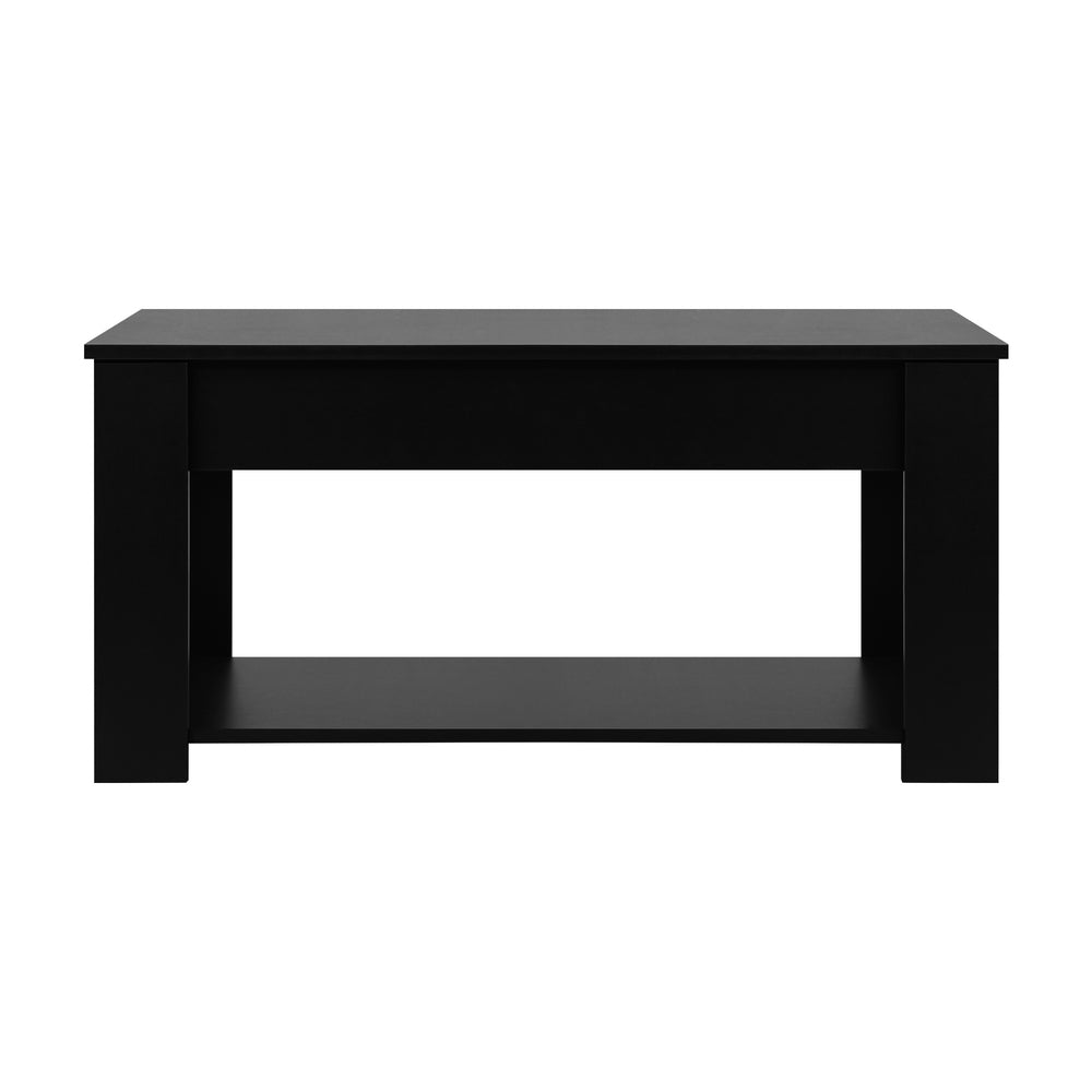 Elegant Lift-Up Top Coffee Table with White Finish and Ample Storage Space