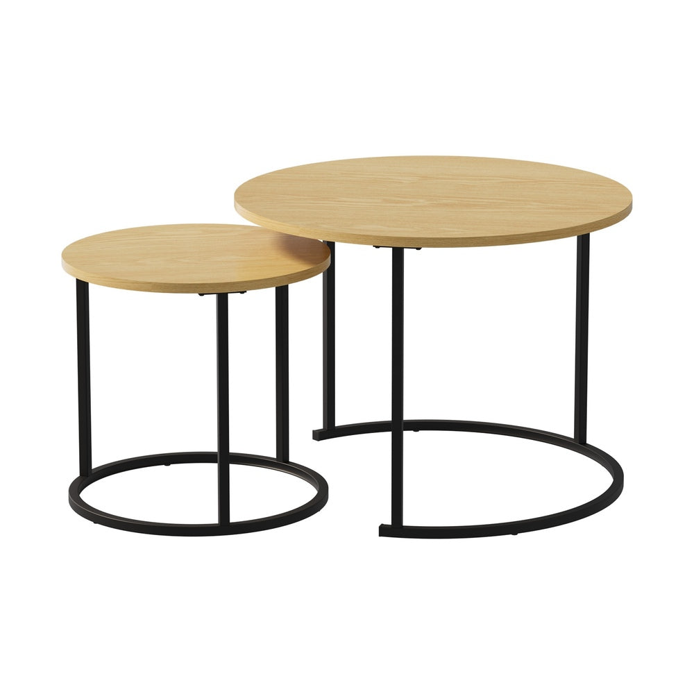 Natural coffee table 60x60x45cm
