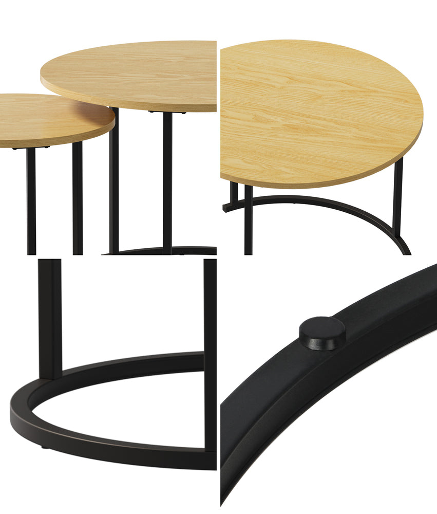 Natural coffee table 60x60x45cm, view 6