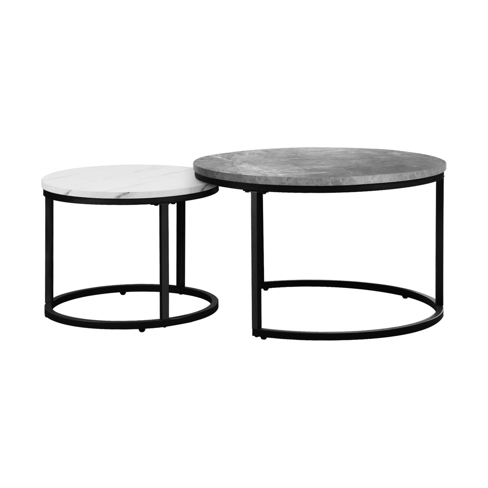Nesting Coffee Table Round Marble
