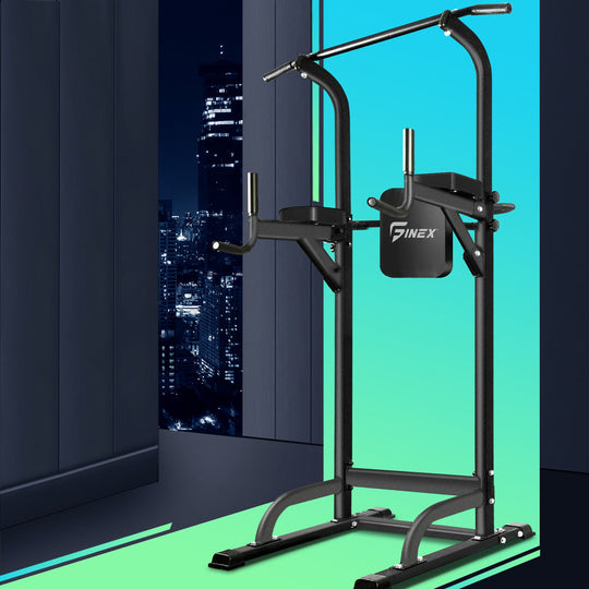 Versatile Workout Hub: Power Tower with Integrated Weight