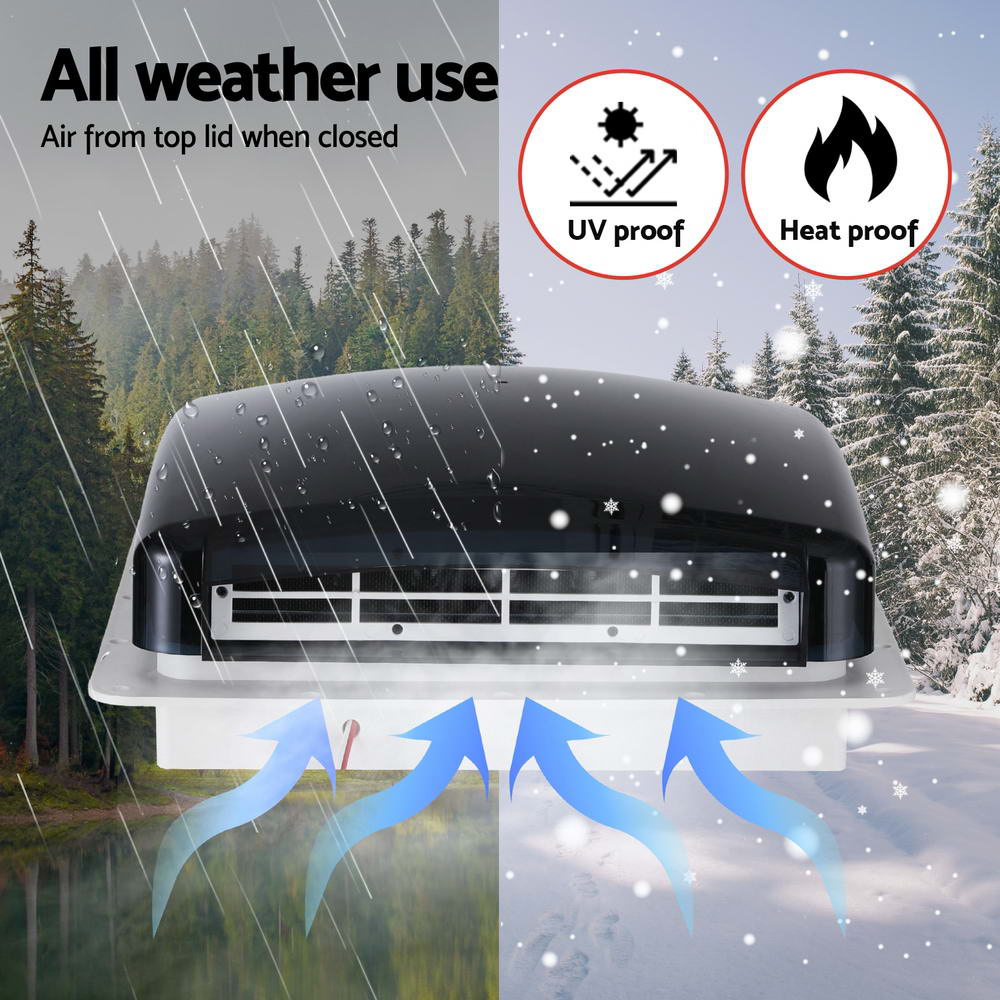 Caravan Air Vent Roof Hatch 12V Shower Fan Reversible Airlfow Rainy Use Camper | Caravan Accessories - photo 6