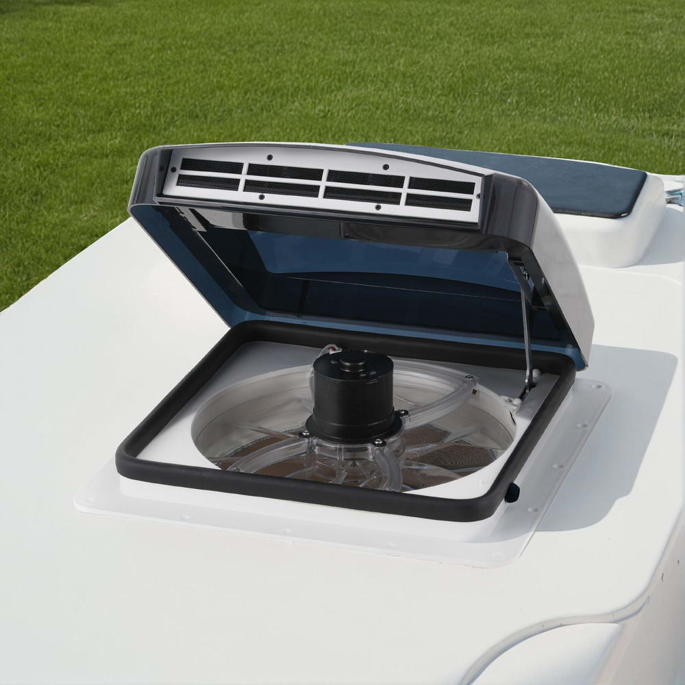 Caravan Air Vent Roof Hatch 12V Shower Fan Reversible Airlfow Rainy Use Camper with Caravan Accessories - photo 8