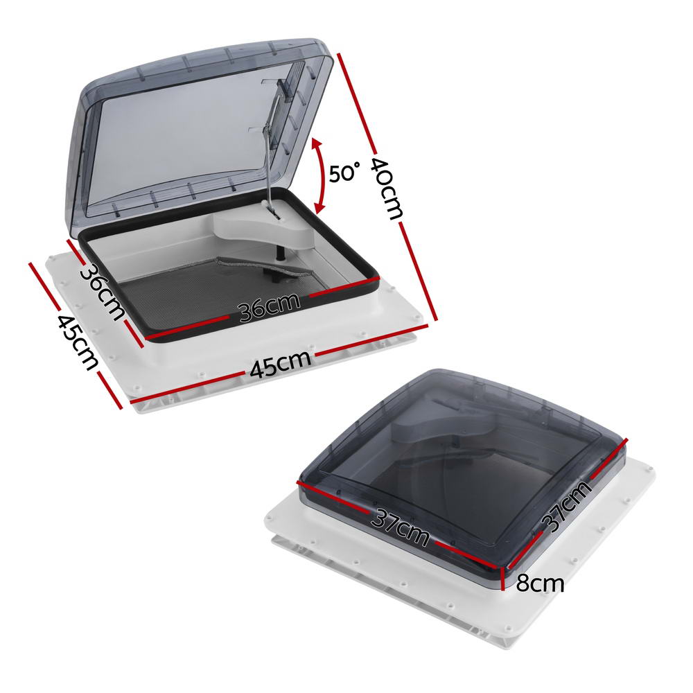 Caravan Roof Vent Air Exhaust Hatch RV Motorhome Camper White | Caravan Accessories