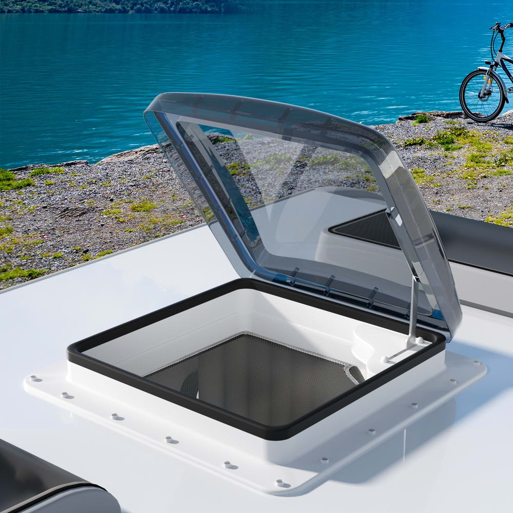 Caravan Roof Vent Air Exhaust Hatch RV Motorhome Camper White with Caravan Accessories