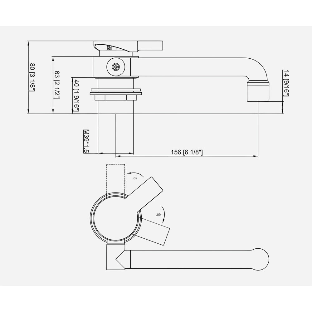 Caravan Kitchen Mixer Tap Fold Down Foldable Motorhome Faucet Swivel WELS