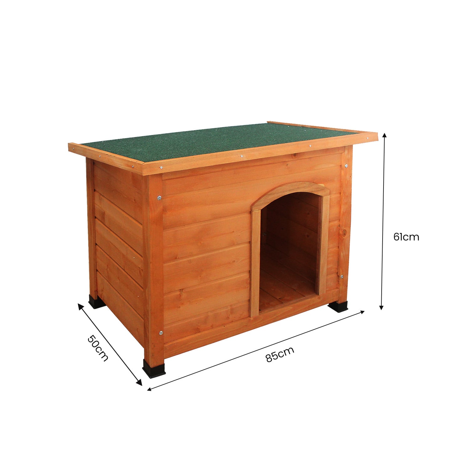 Wooden Dog Kennel Small 85x50x61cm