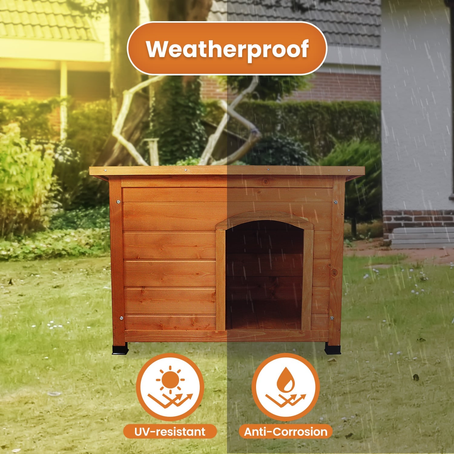 Wooden Dog Kennel Small 85x50x61cm