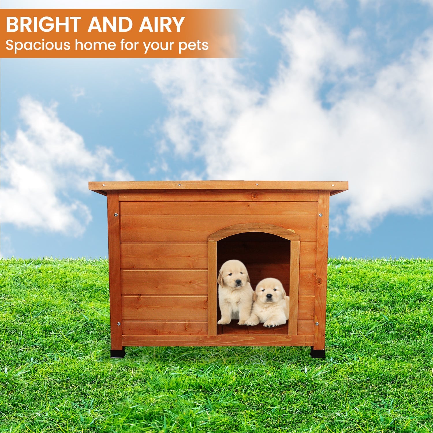 Wooden Dog Kennel Small 85x50x61cm