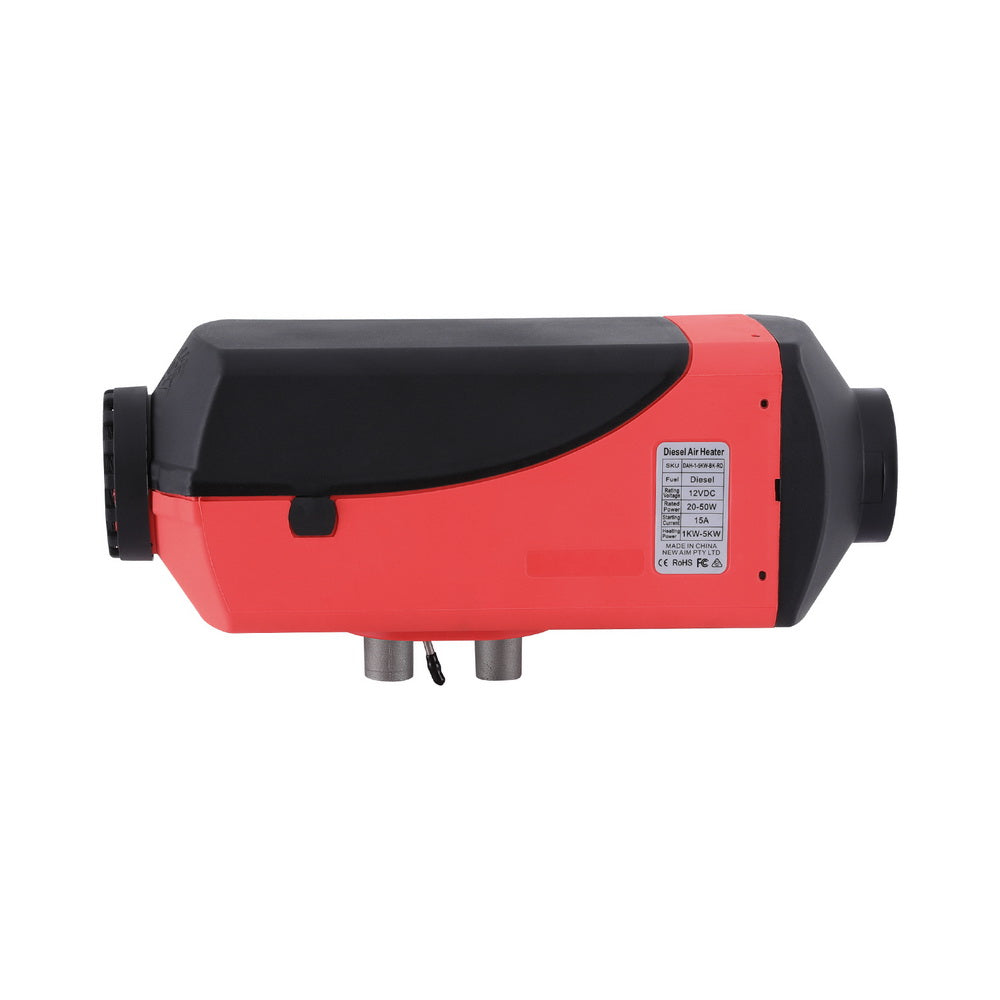 5Kw Portable Diesel Air Heater Remote Control Lcd Display Quick Heat Car, Camping Appliances