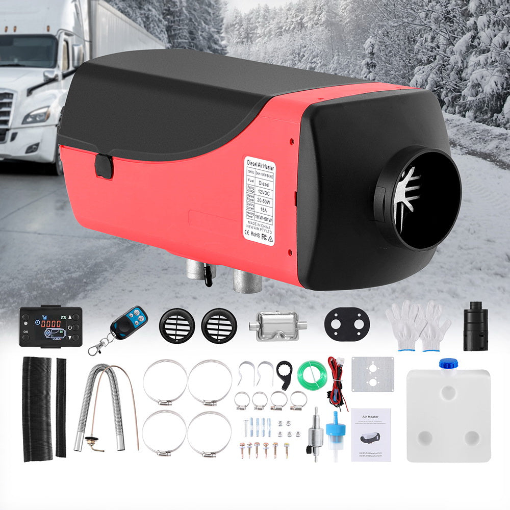 5Kw Portable Diesel Air Heater Remote Control Lcd Display Quick Heat Car with Camping Appliances - photo 8