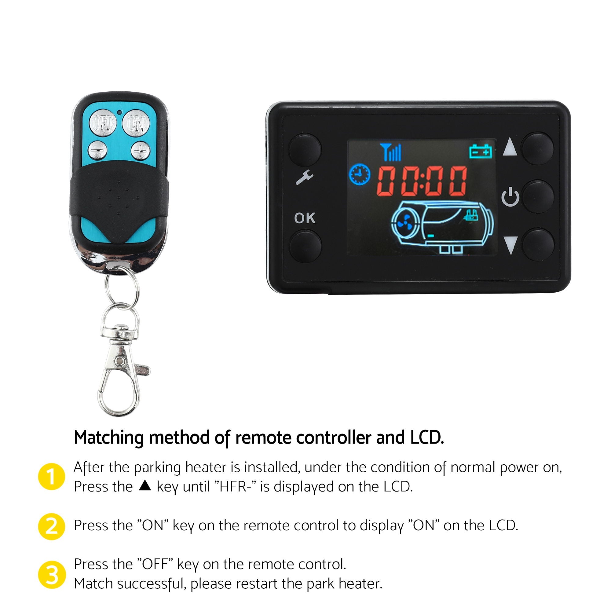 Diesel Air Heater All-in-one 12V 5KW LCD Remote Control for Car RV Indoors 2025 caravan machinery