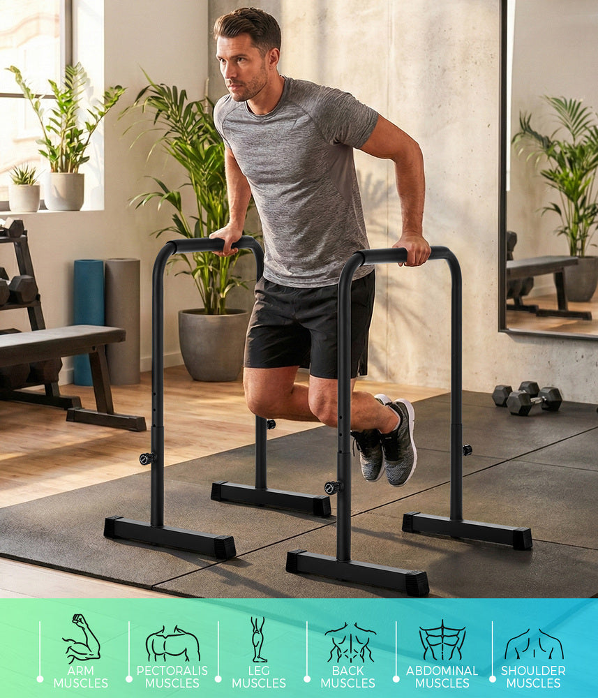 Adjustable Parallel Dip Bar Stand Fitness Equipment