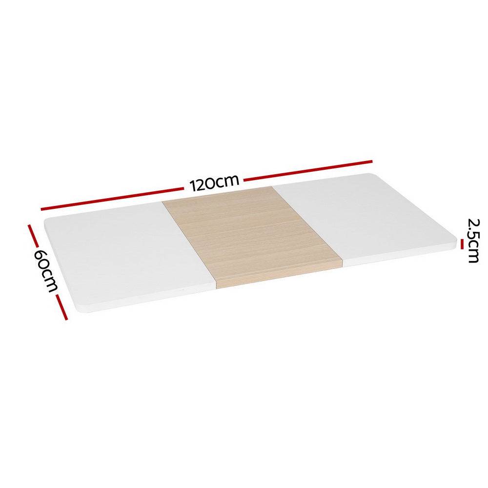 Standing Desk Top Whtie Pine 120Cm/140Cm | 120Cm