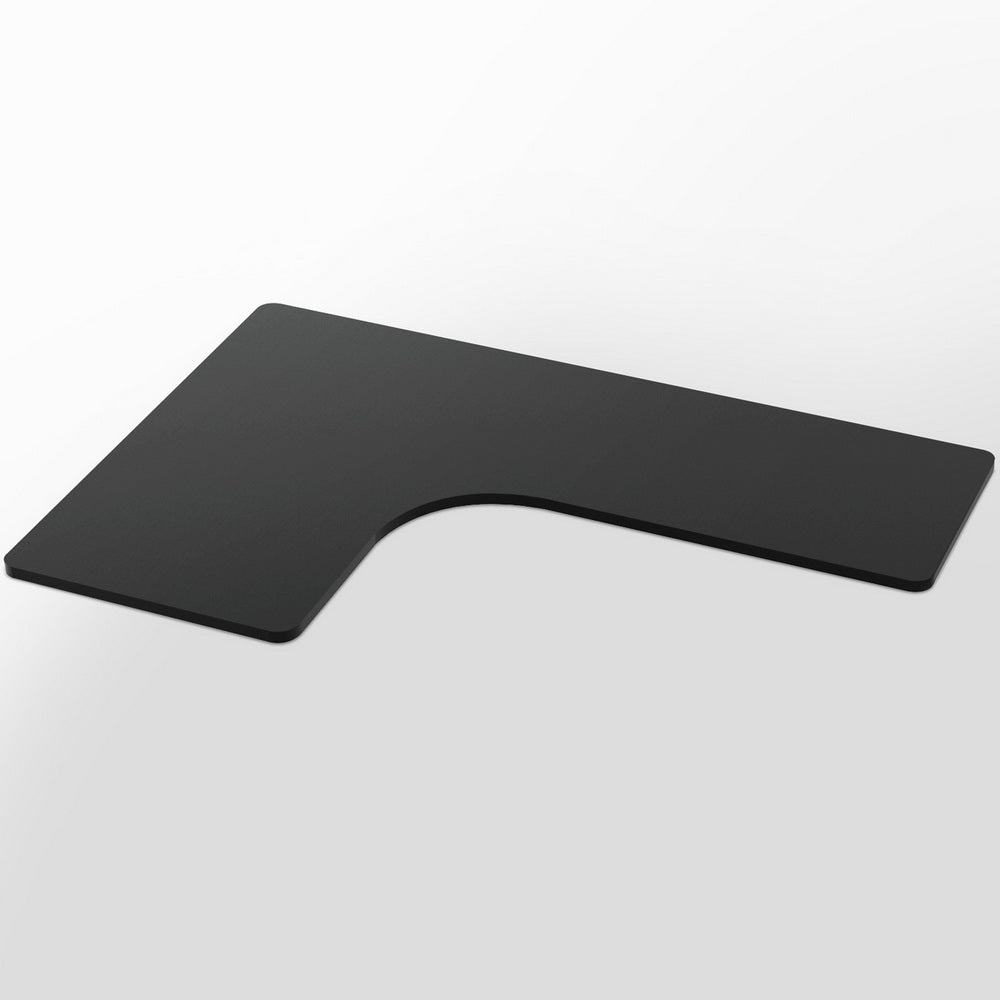 Sdesk Blk - Standing Desk Top L-shape Black 160CM