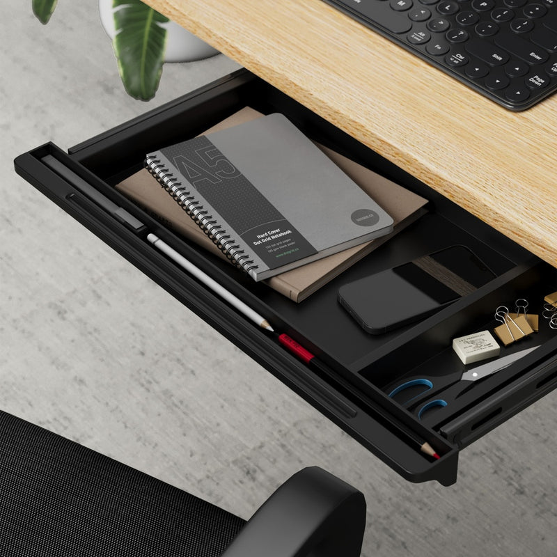 Under Desk Drawer Pull-Out Drawer Sliding Tray with Desk Drawer - photo 8