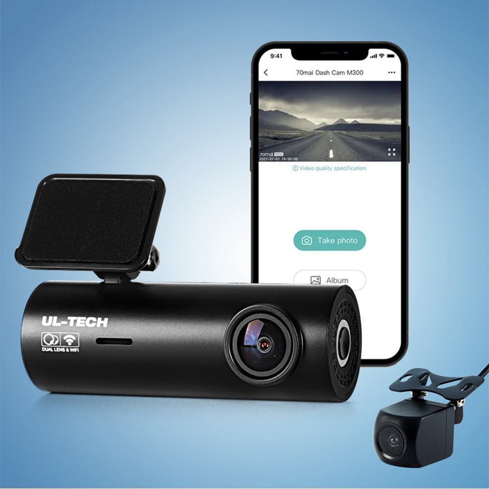 4K Dash Camera Hidden Front & Rear with WiFi Car Recorder