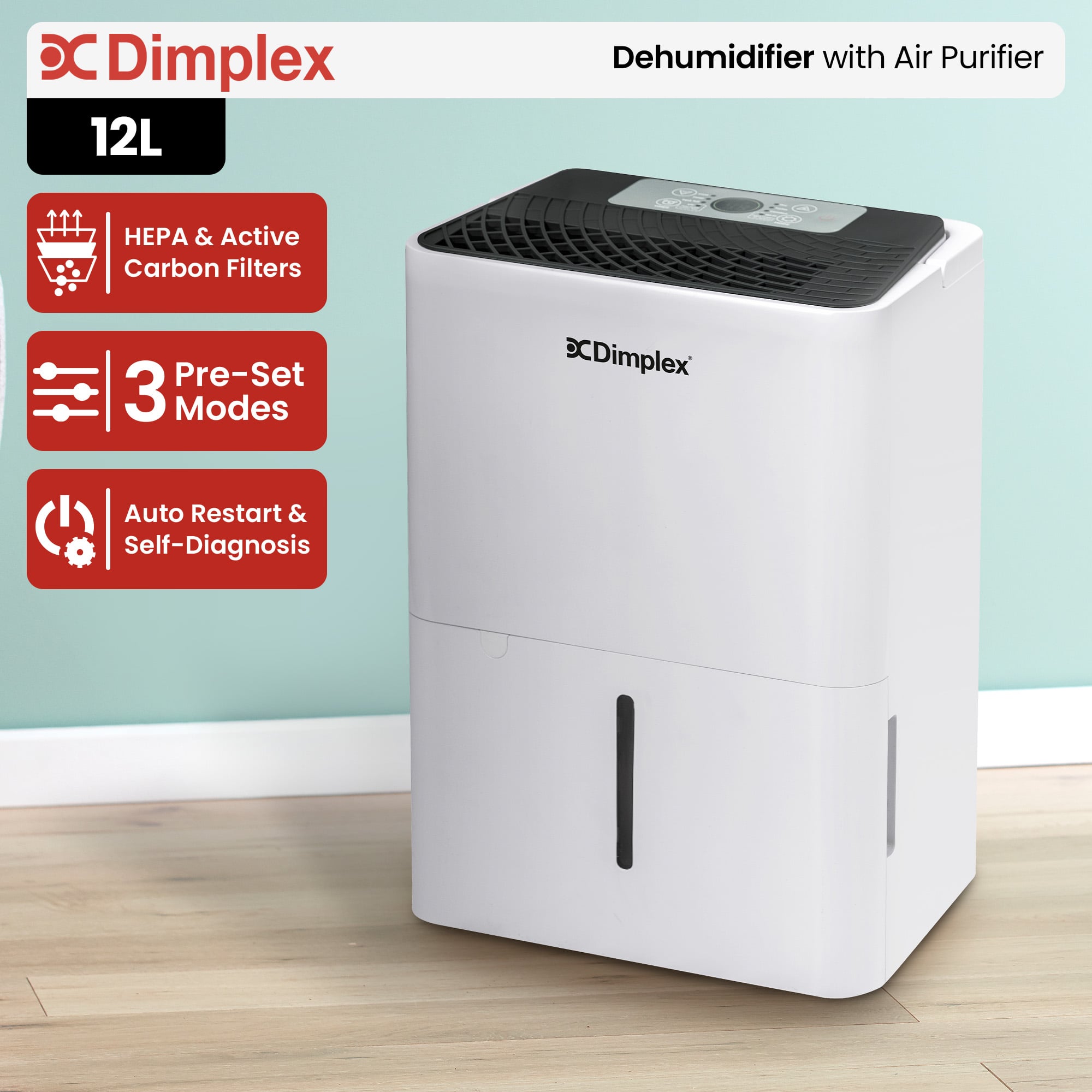Portable Dehumidifier Air Purifier 1x12cm