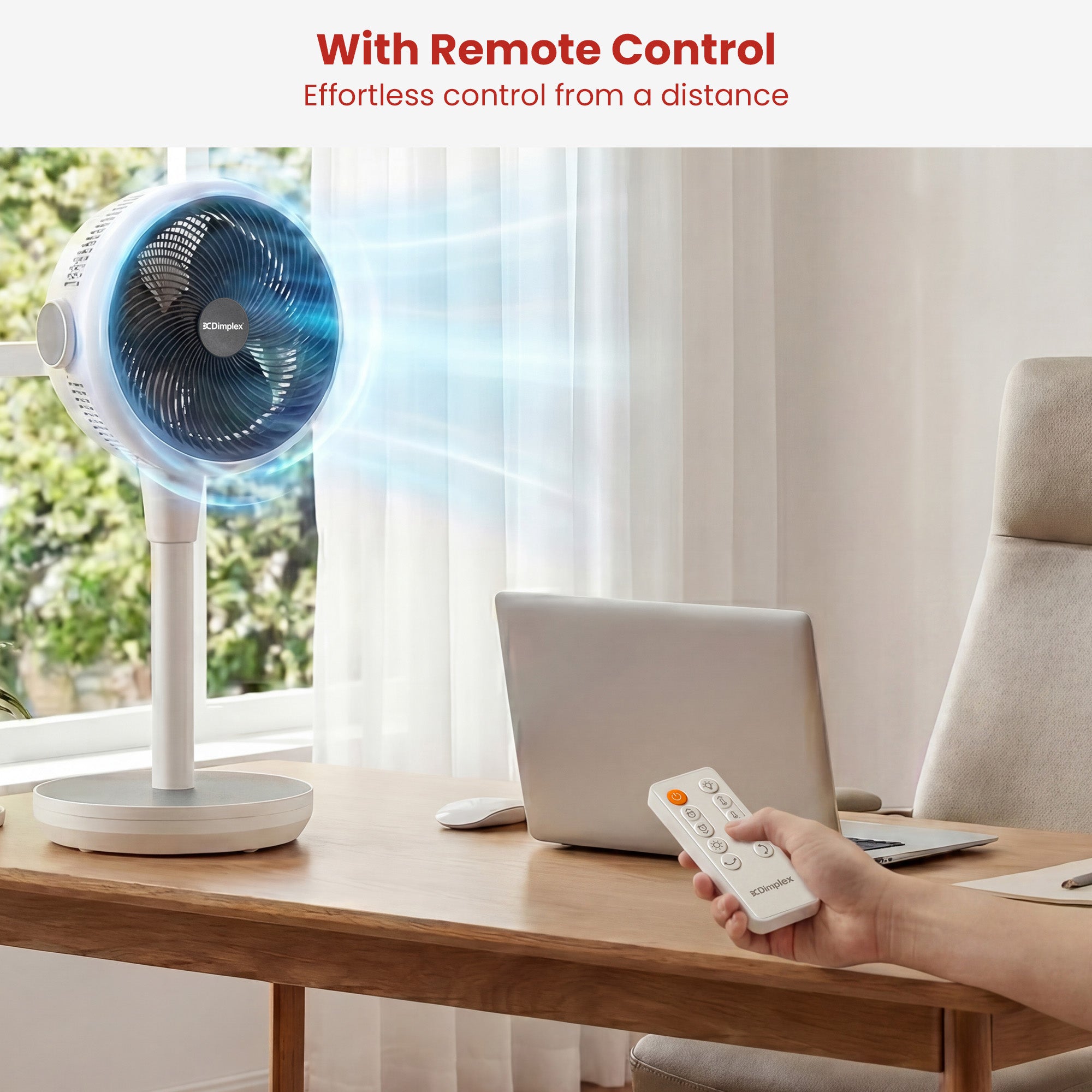 Heat Cool Pedestal Fan LED Display Timer | Simpledeals