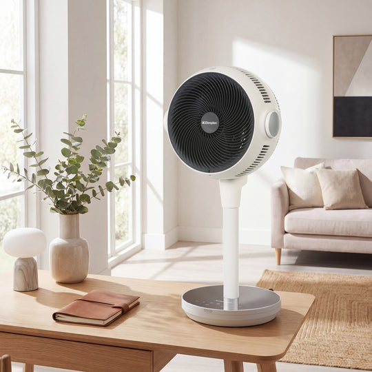 Heat Cool Pedestal Fan LED Display Timer - living > electronics