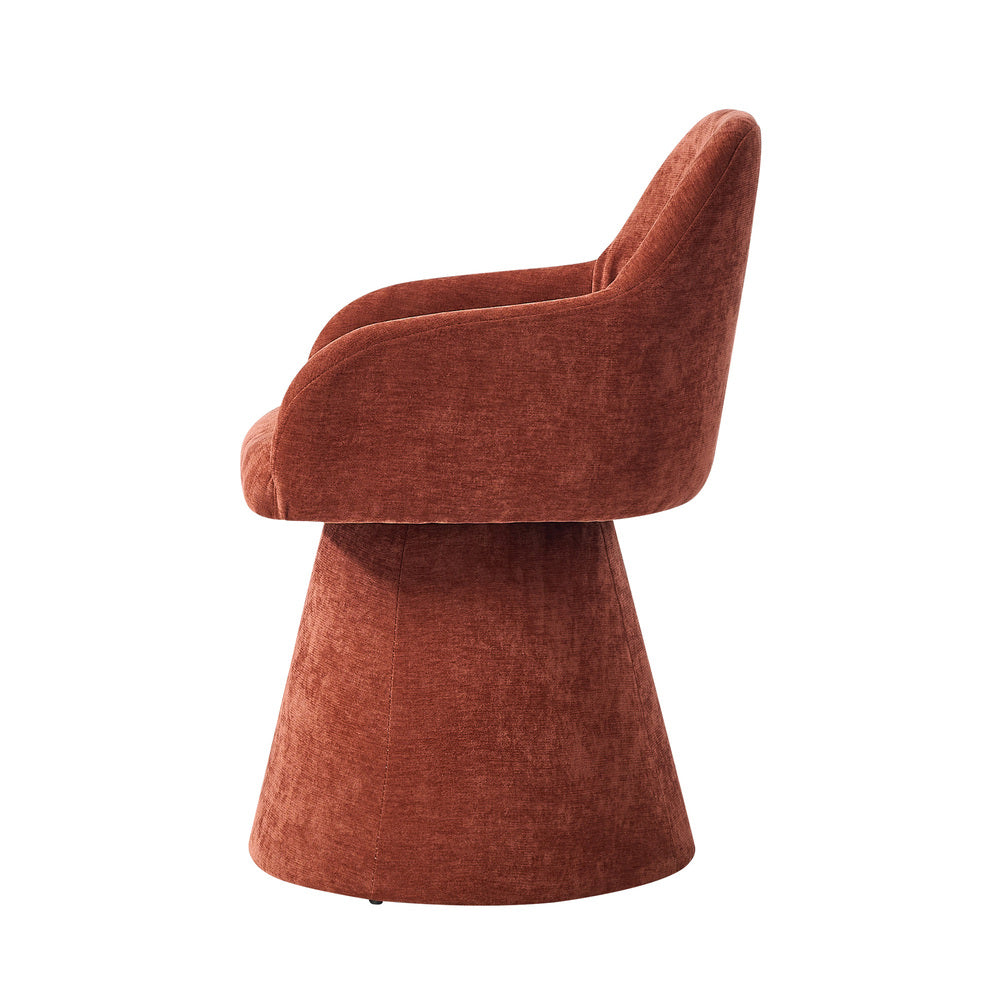 Red Swivel Dining Chair 48x45x76cm