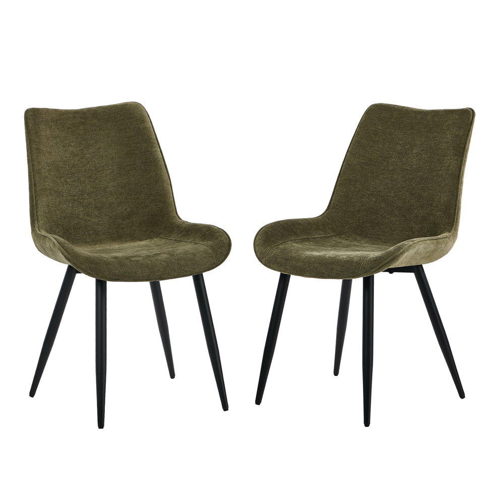 Accent Dining Chairs Linen Fabric