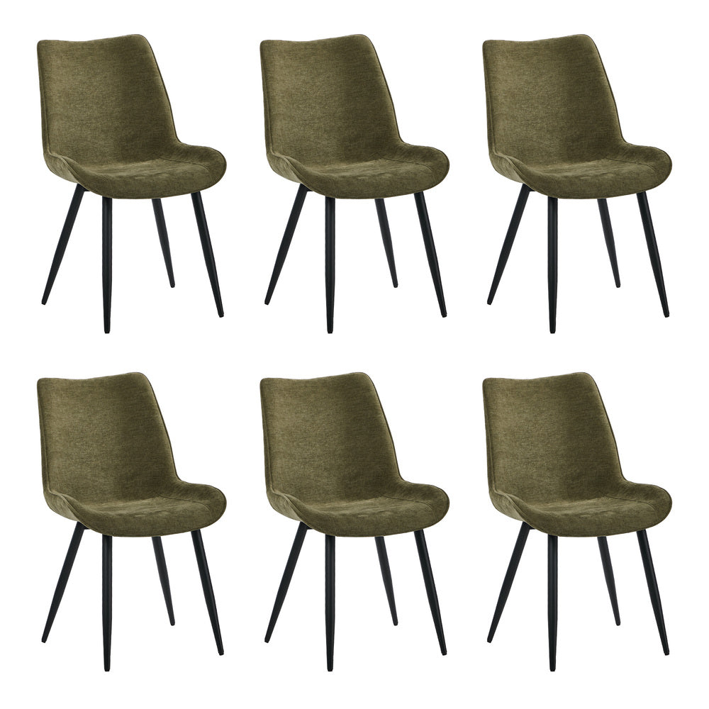 Accent Dining Chairs Linen Upholstery