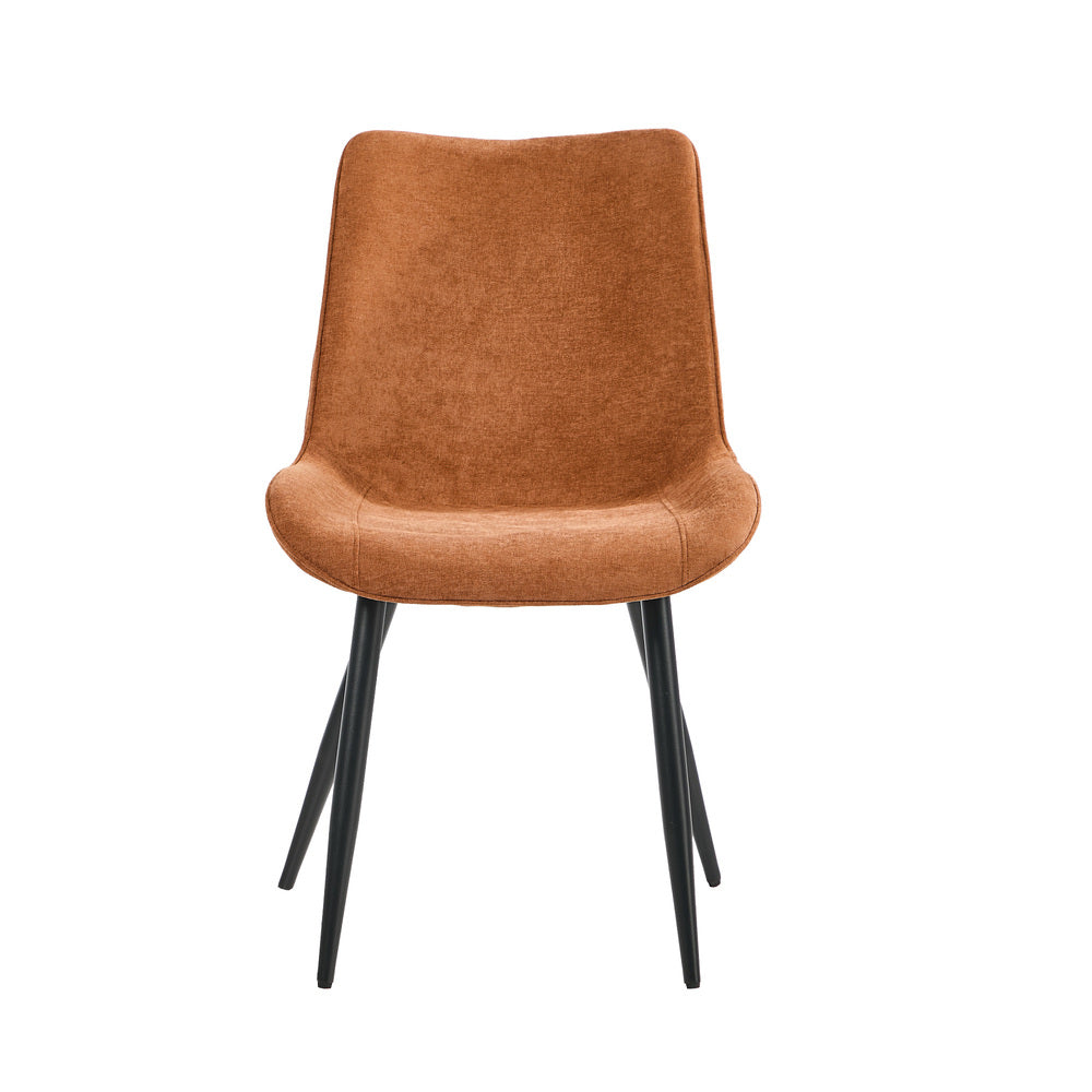 Dining Chairs Orange Upholstered