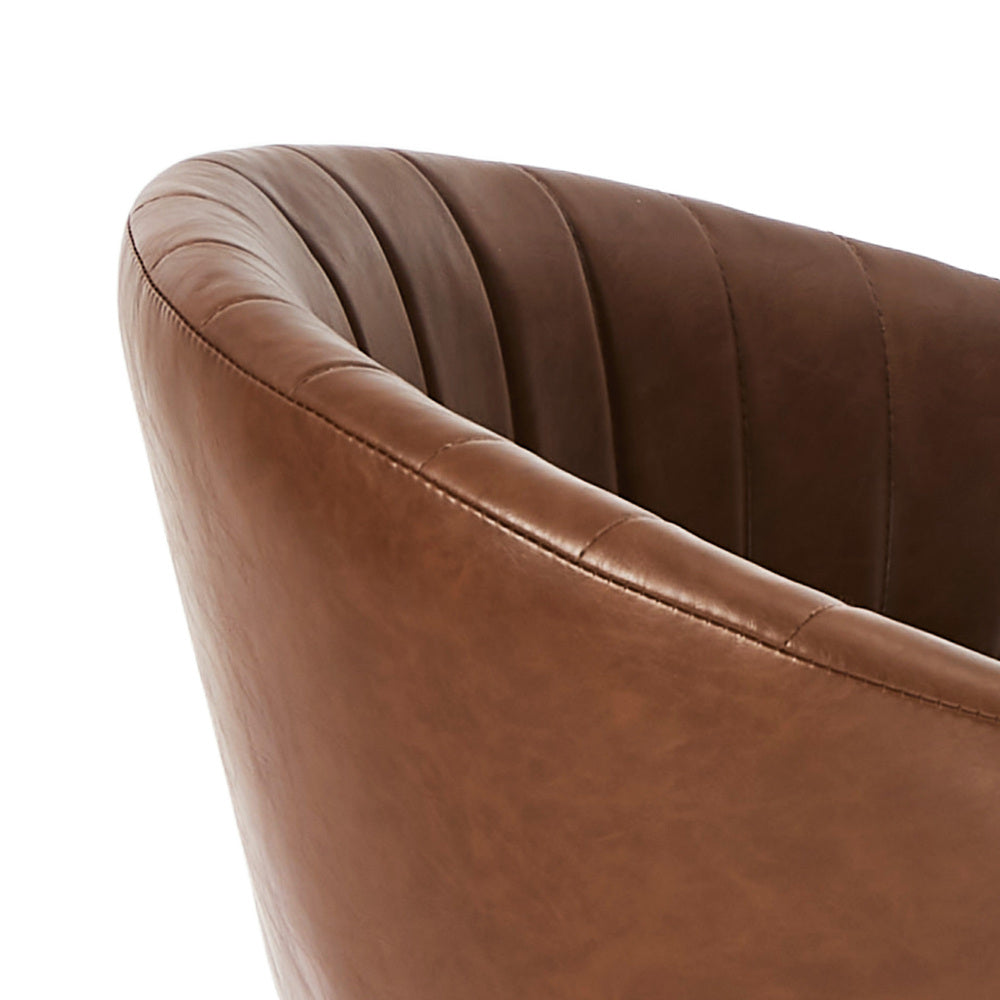 2x PU Leather Dining Chair Kitchen Padded Seat Black/Brown