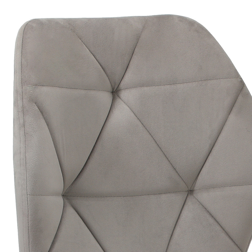 Dining Chairs Velvet Blue/Grey