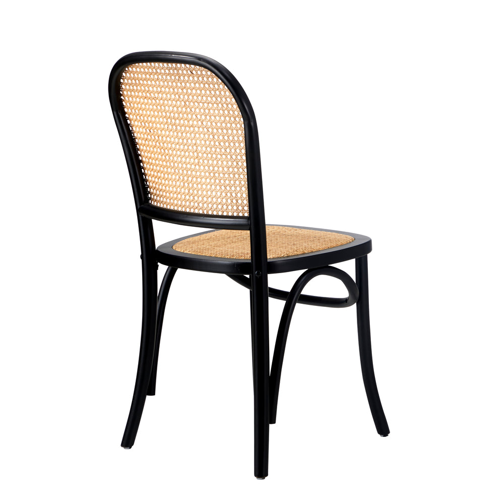Dining Chairs Wooden Chairs Rattan Seat Beige