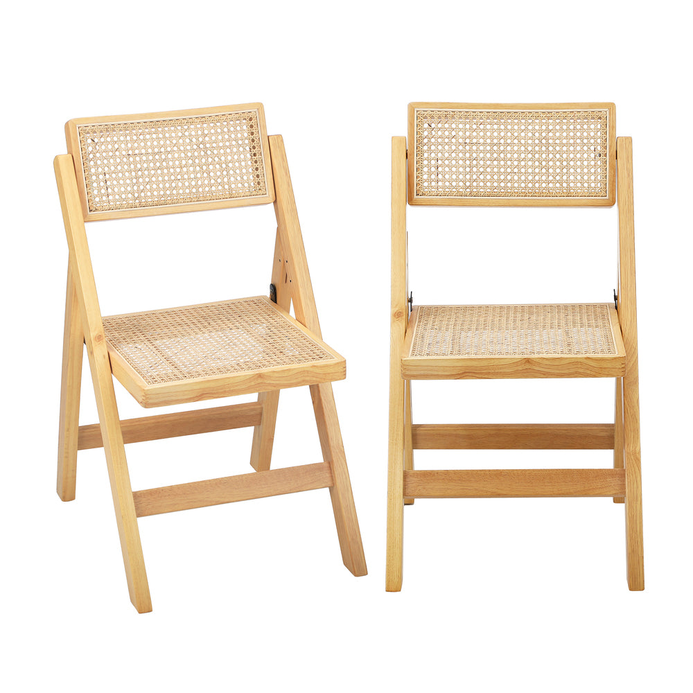 Dining Chairs Folding Rattan Chair Wooden